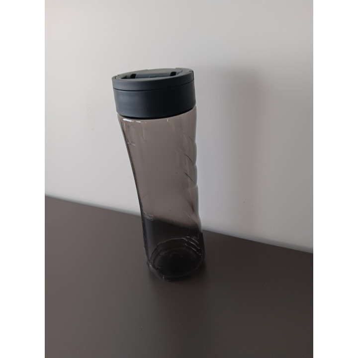 Curver drinkbeker to go 600 ml grijs rookglas