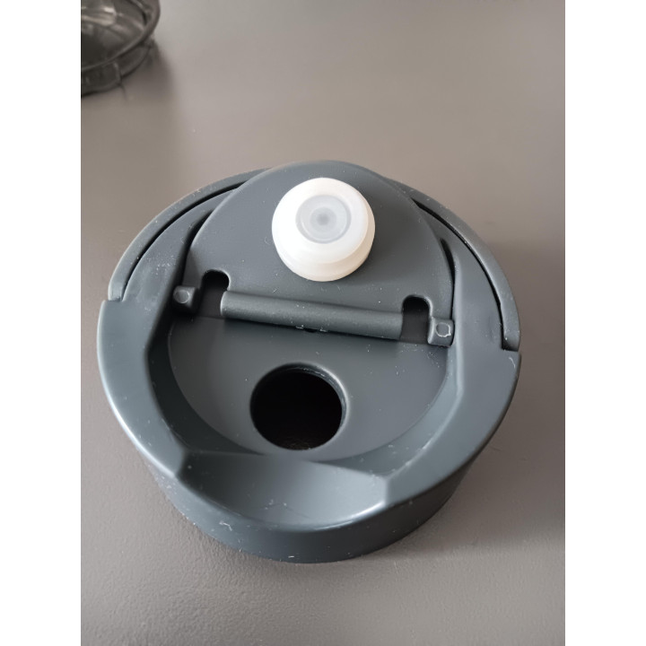 Curver drinkbeker to go 600 ml grijs rookglas