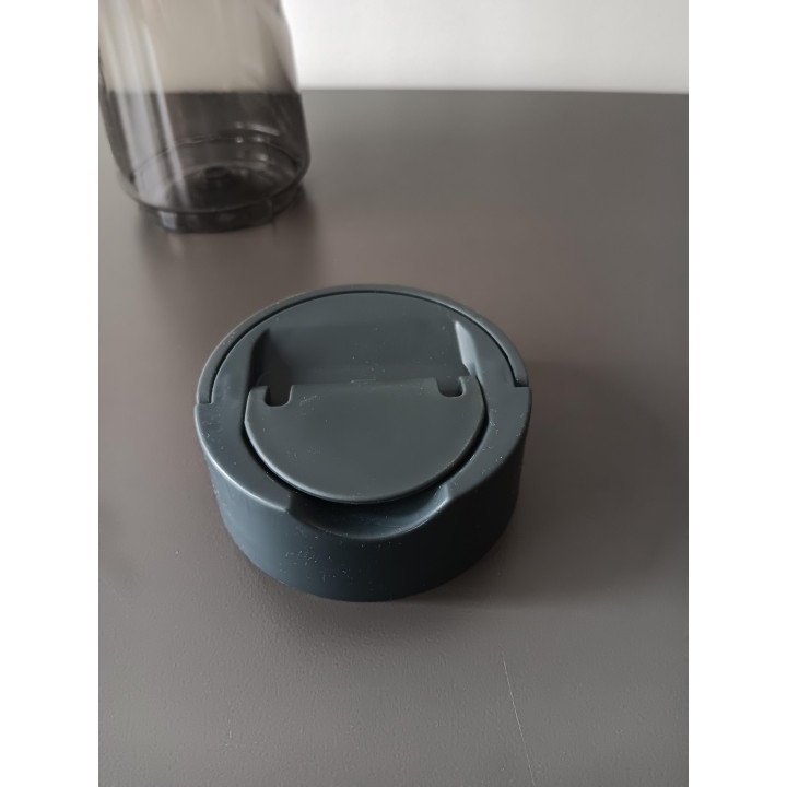 Curver drinkbeker to go 600 ml grijs rookglas