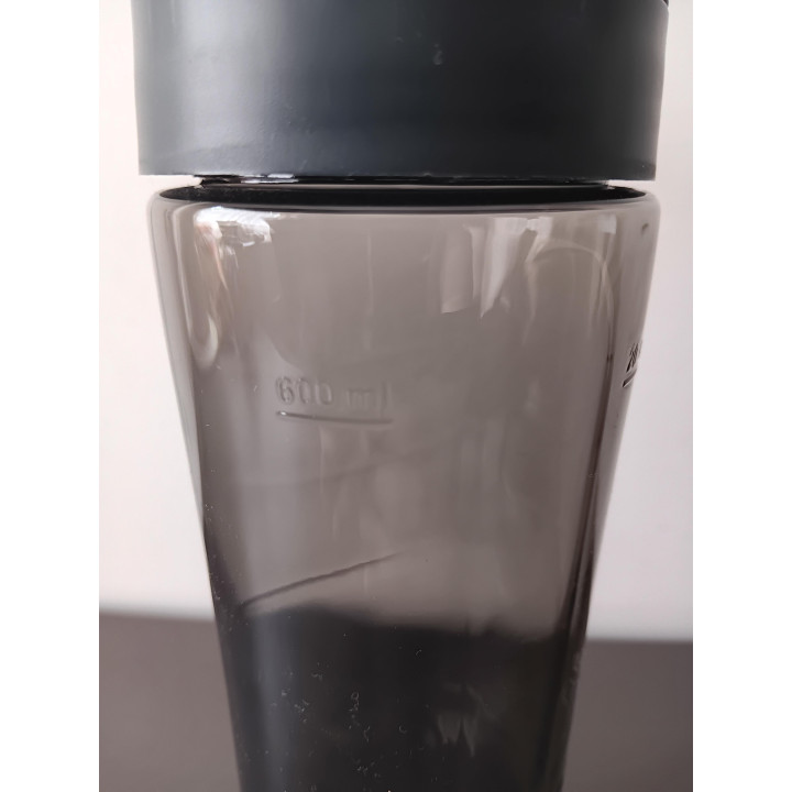 Curver drinkbeker to go 600 ml grijs rookglas