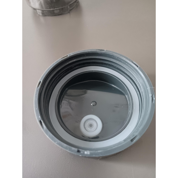 Curver drinkbeker to go 600 ml grijs rookglas