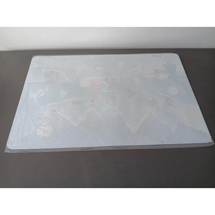 Set van 4 winter placemats met schaatsers