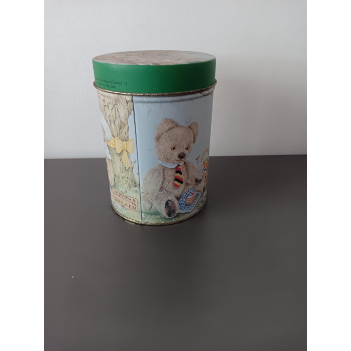 Vintage Teddy Tum Tum blik met deksel