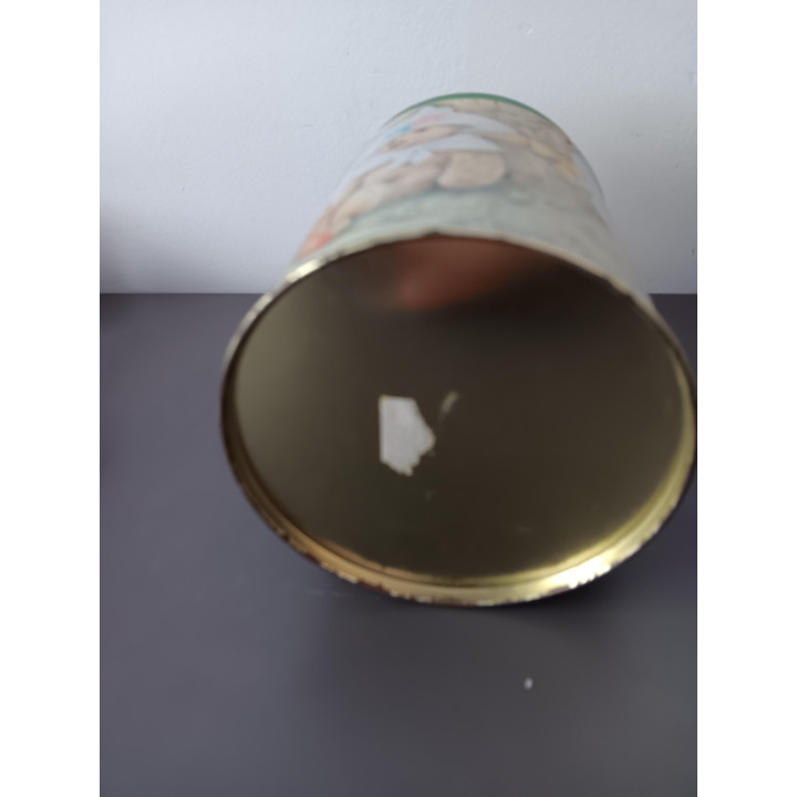 Vintage Teddy Tum Tum blik met deksel