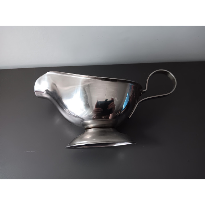 RVS sauskom met oor en schenktuit