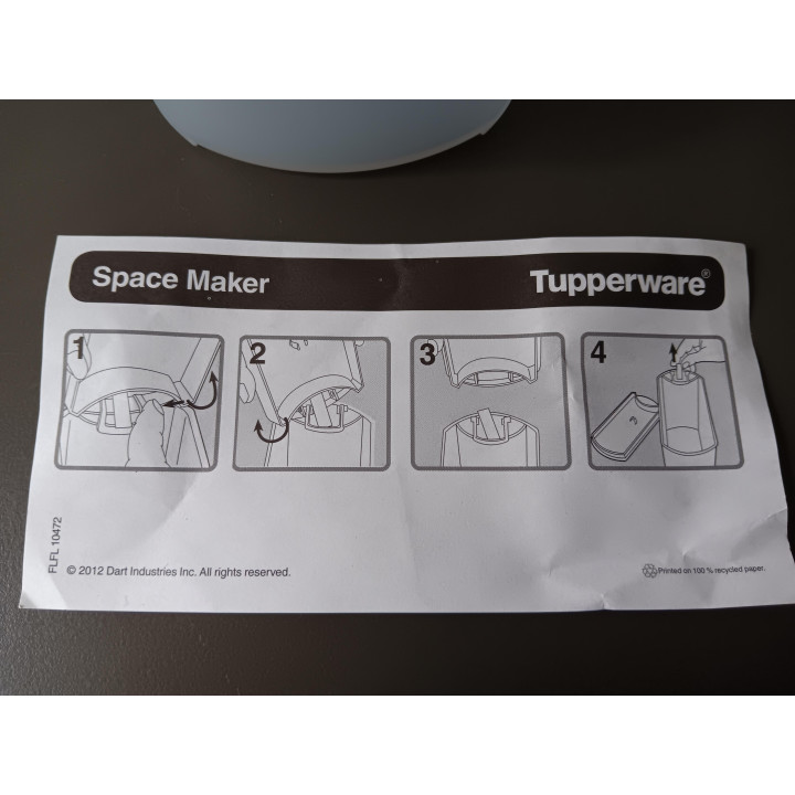 Tupperware Space Maker bewaardoos met klepdeksel