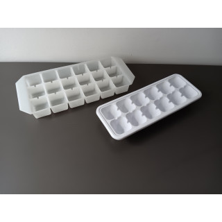 Set van 2 ijsblokjesvormen kunststof