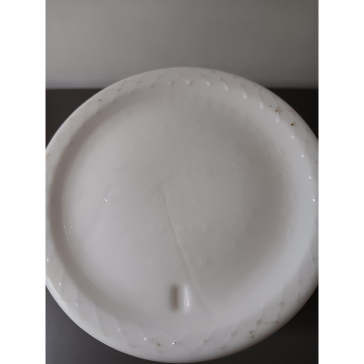 Vintage melkglas Opaline tabakspot Willem II Valkenswaard Holland