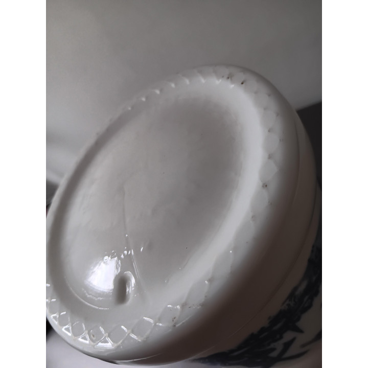 Vintage melkglas Opaline tabakspot Willem II Valkenswaard Holland