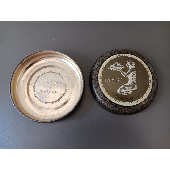 Vintage blikken doos Camee Pastilles Tjoklat Amsterdam