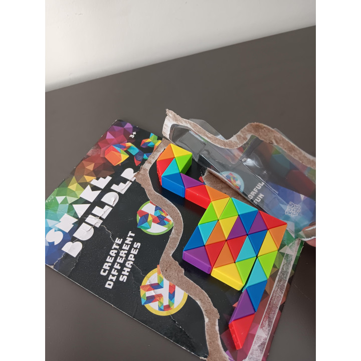 Snake Builder fidget speelgoed kleurrijk draaibaar