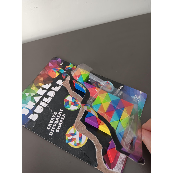 Snake Builder fidget speelgoed kleurrijk draaibaar