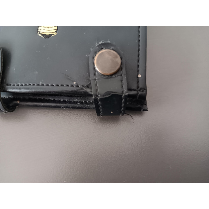 FunZone zwarte portemonnee met drukknopen en meerdere vakken