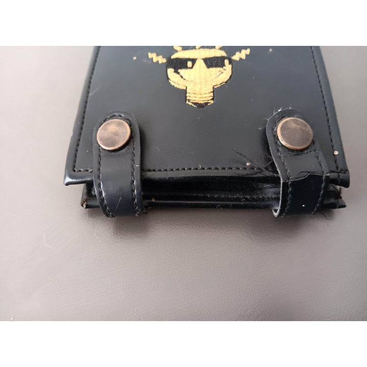 FunZone zwarte portemonnee met drukknopen en meerdere vakken