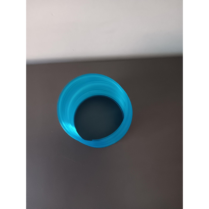 Blauwe slinky springveer speelgoed 6,5 cm