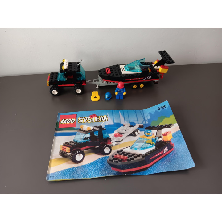 Lego System 6596 Race Boat Transport compleet met boekje