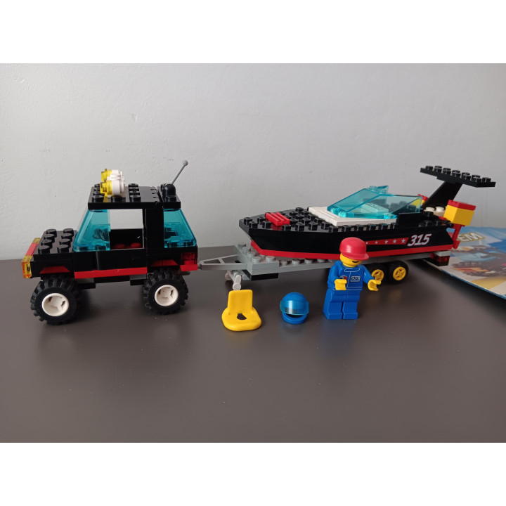 Lego System 6596 Race Boat Transport compleet met boekje