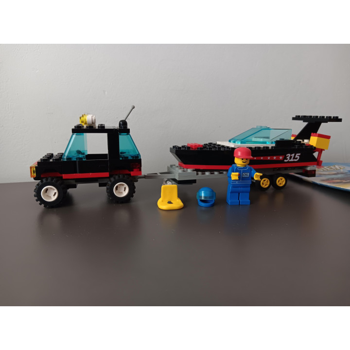 Lego System 6596 Race Boat Transport compleet met boekje