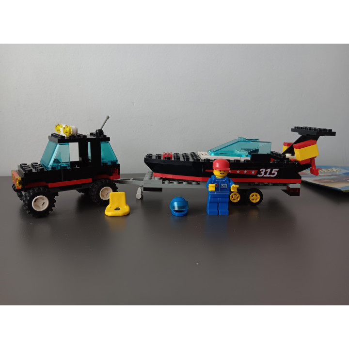 Lego System 6596 Race Boat Transport compleet met boekje