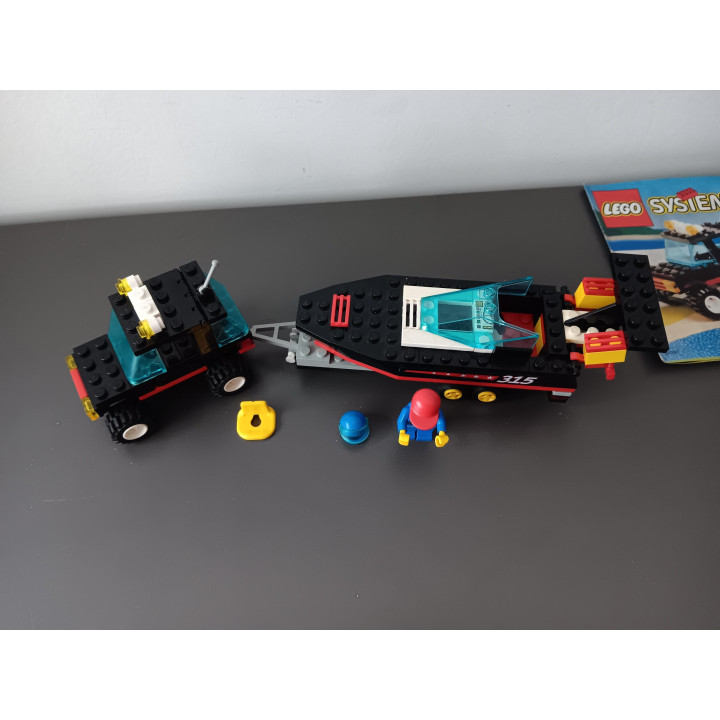 Lego System 6596 Race Boat Transport compleet met boekje