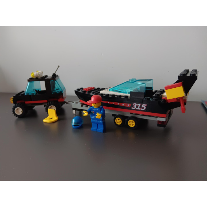 Lego System 6596 Race Boat Transport compleet met boekje