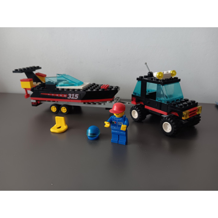 Lego System 6596 Race Boat Transport compleet met boekje