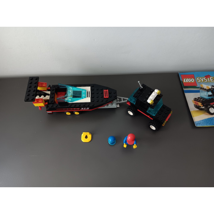 Lego System 6596 Race Boat Transport compleet met boekje