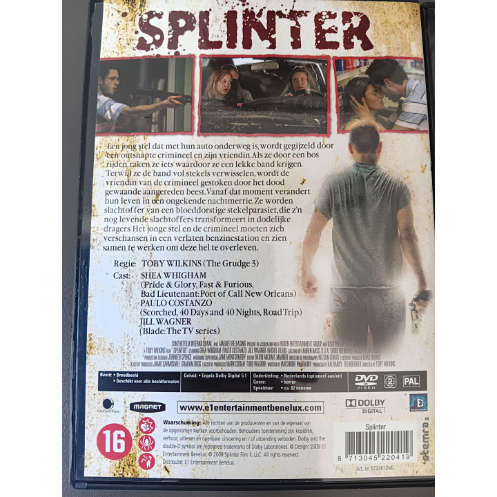 Splinter en Needle 2 Movie Collection dvd set