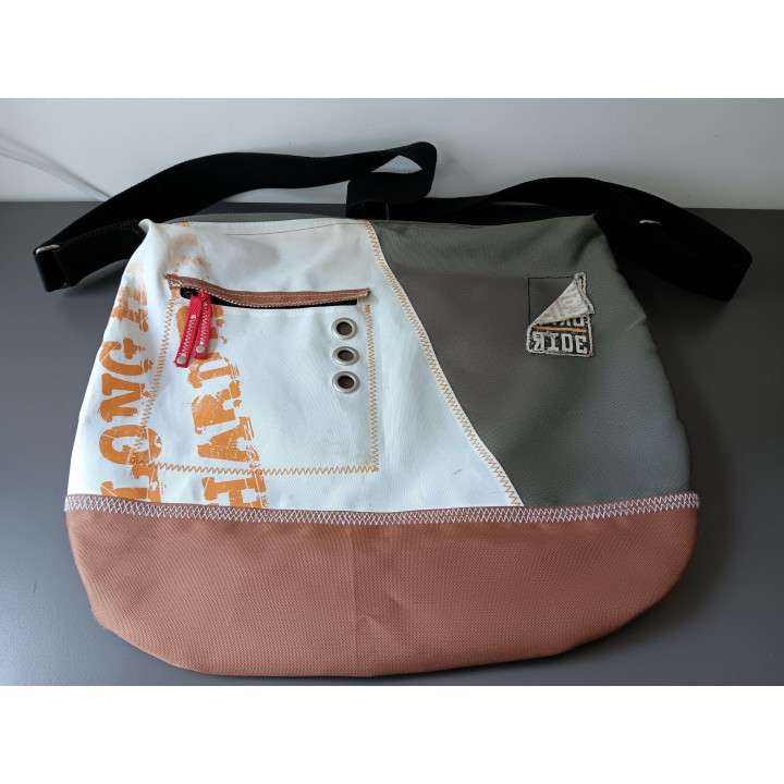 Schoudertas Long Hard Ride Patchwork Design