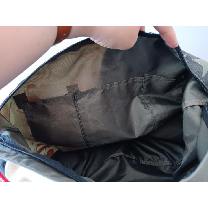 Schoudertas Long Hard Ride Patchwork Design