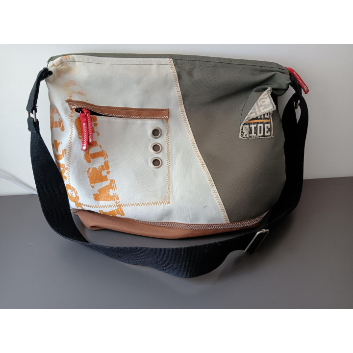 Schoudertas Long Hard Ride Patchwork Design