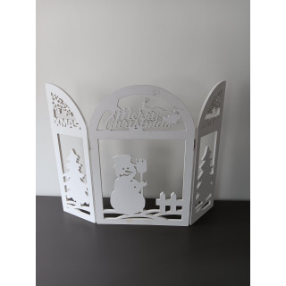 Houten Kerstdecoratie Scherm Merry Christmas