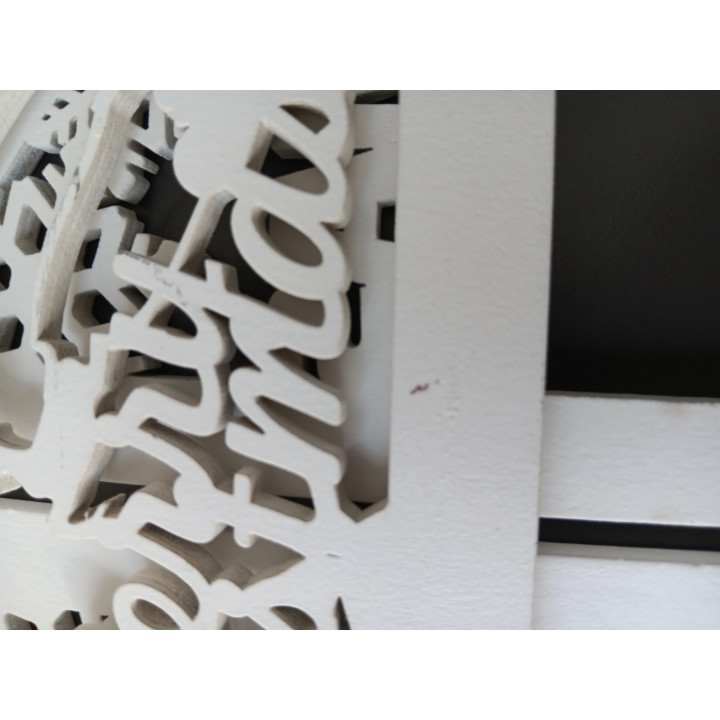 Houten Kerstdecoratie Scherm Merry Christmas