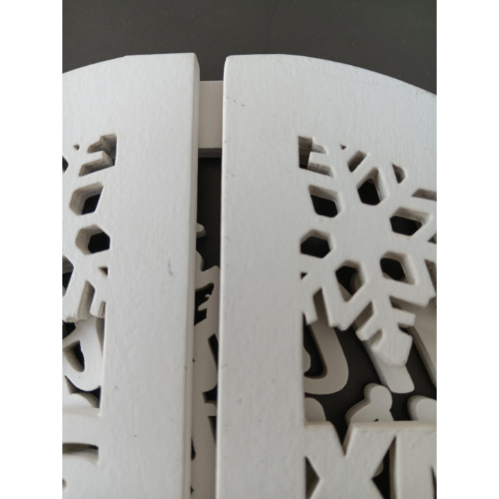 Houten Kerstdecoratie Scherm Merry Christmas