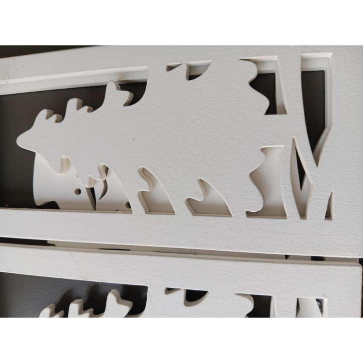 Houten Kerstdecoratie Scherm Merry Christmas