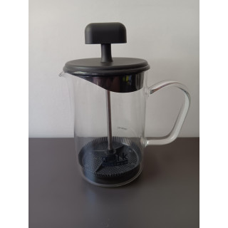 Melkopschuimer van glas handmatige melkklopper