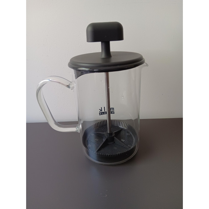 Melkopschuimer van glas handmatige melkklopper