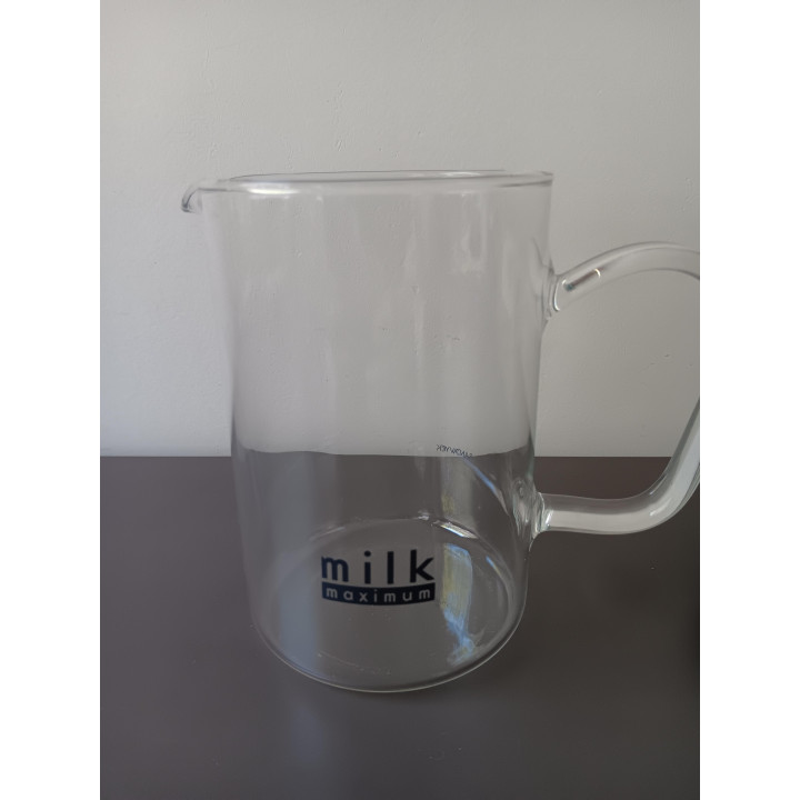 Melkopschuimer van glas handmatige melkklopper