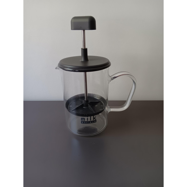 Melkopschuimer van glas handmatige melkklopper