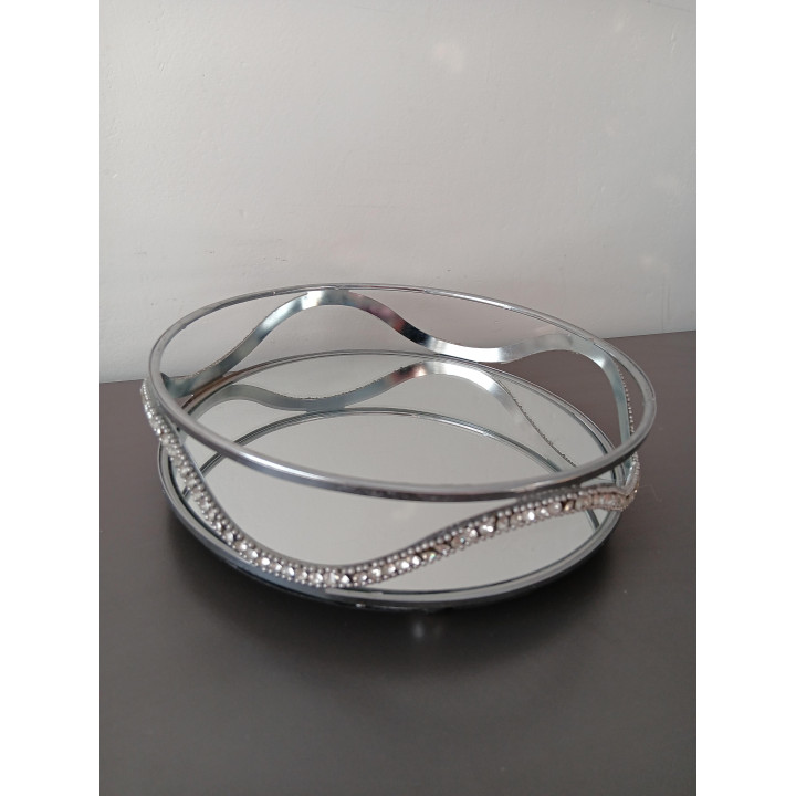Spiegelplateau met Strass Rond