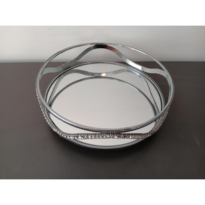 Spiegelplateau met Strass Rond