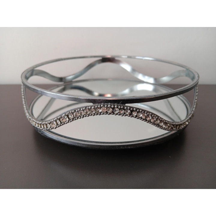 Spiegelplateau met Strass Rond
