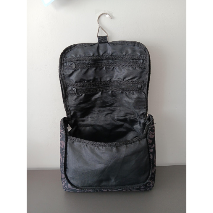 Toilettas met Paars Zwart Barokmotief