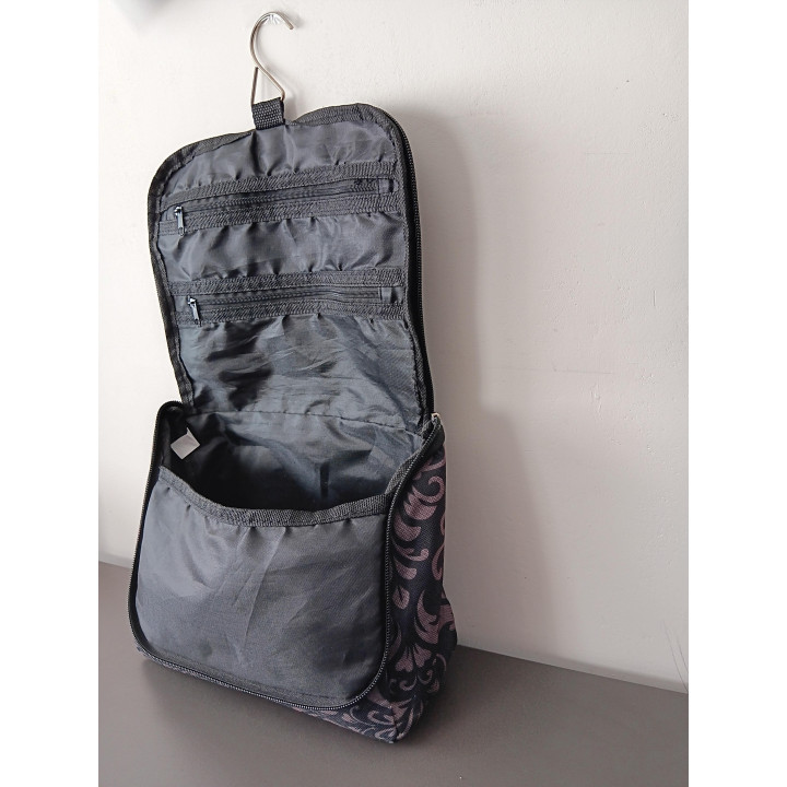 Toilettas met Paars Zwart Barokmotief