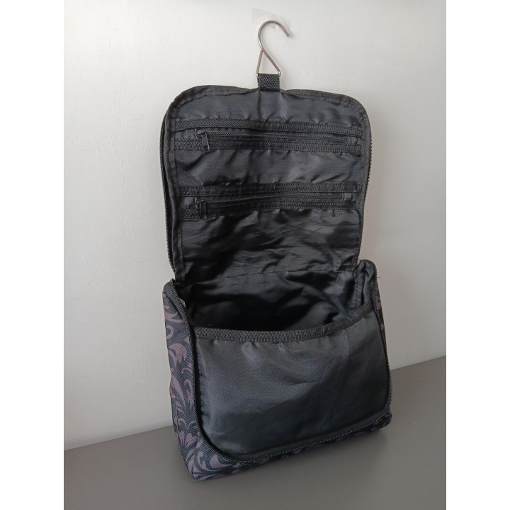 Toilettas met Paars Zwart Barokmotief