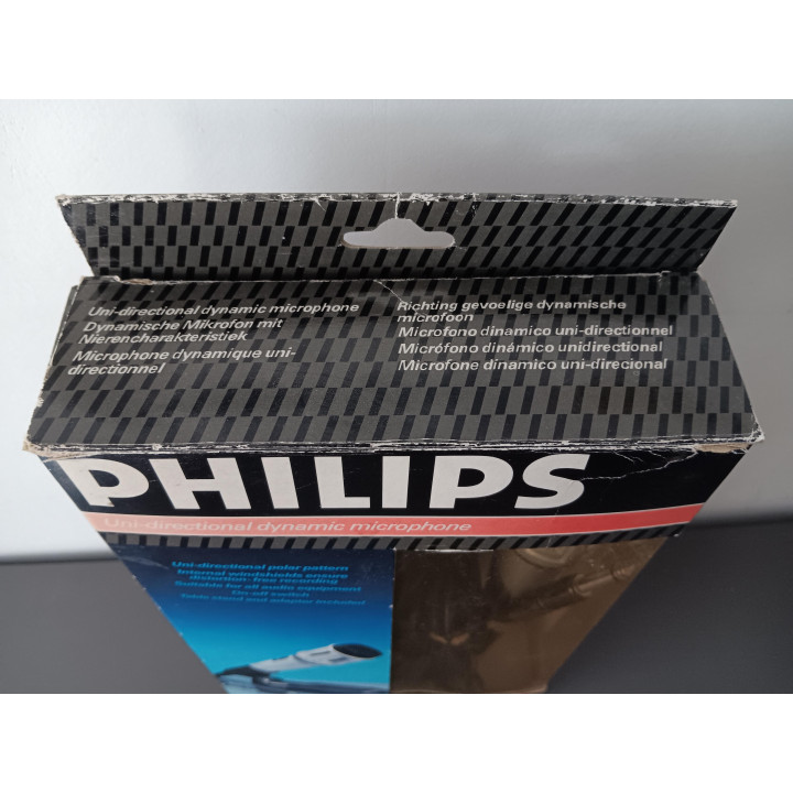Philips SBC 3030 dynamische microfoon met tafelstandaard