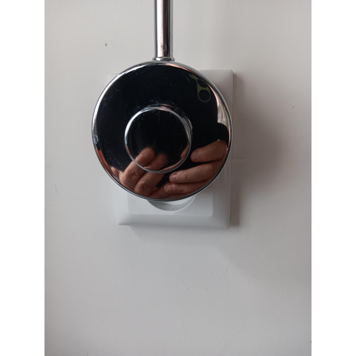 Wandlamp met flexibele arm matglas LED met dimmer stekker in stopcontact