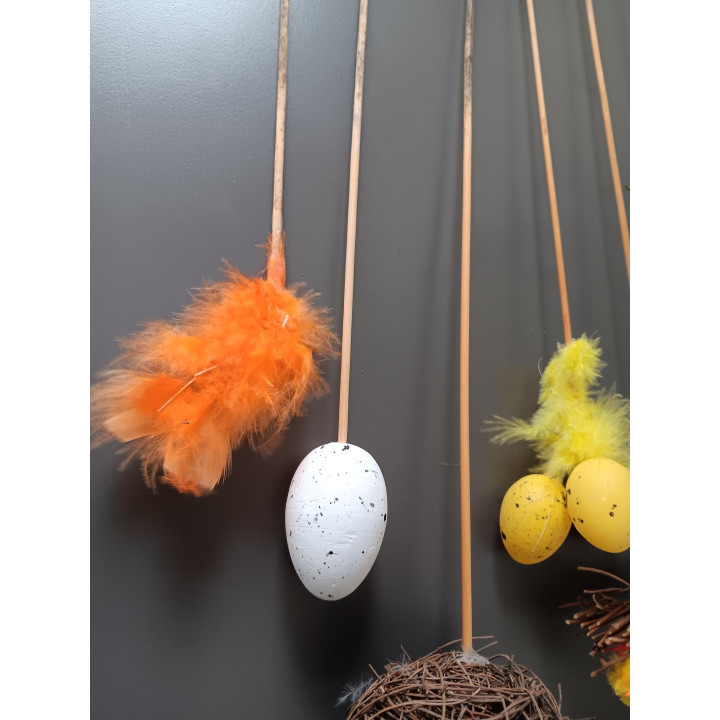 Paasprikkers Set Geel – Nestjes, Kippetjes & Eitjes (8 stuks)