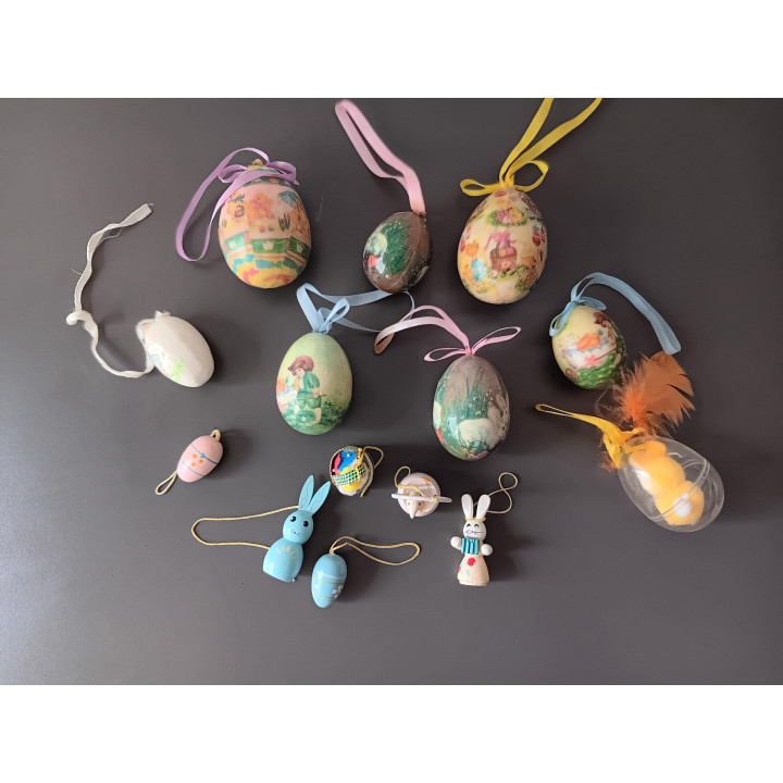 Paasornamenten hangdecoratie set van 14 stuks