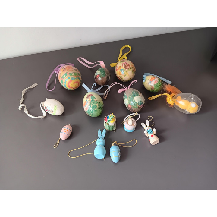 Paasornamenten hangdecoratie set van 14 stuks